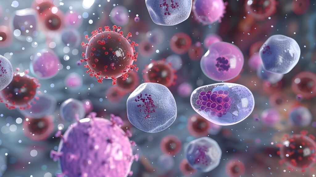 Microscopic View of Cell Sorting Using Flow Cytometry for Scientific Research and Diagnostics